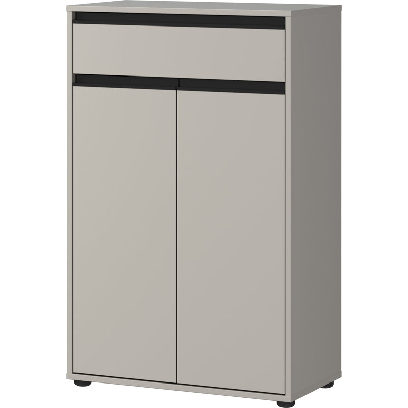 Beedon Tilt Protection Bathroom Cabinet, Silver colors
