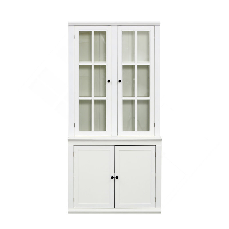 Vitrine polyvalente avec portes en verre doubles pour la maison et les espaces de travail