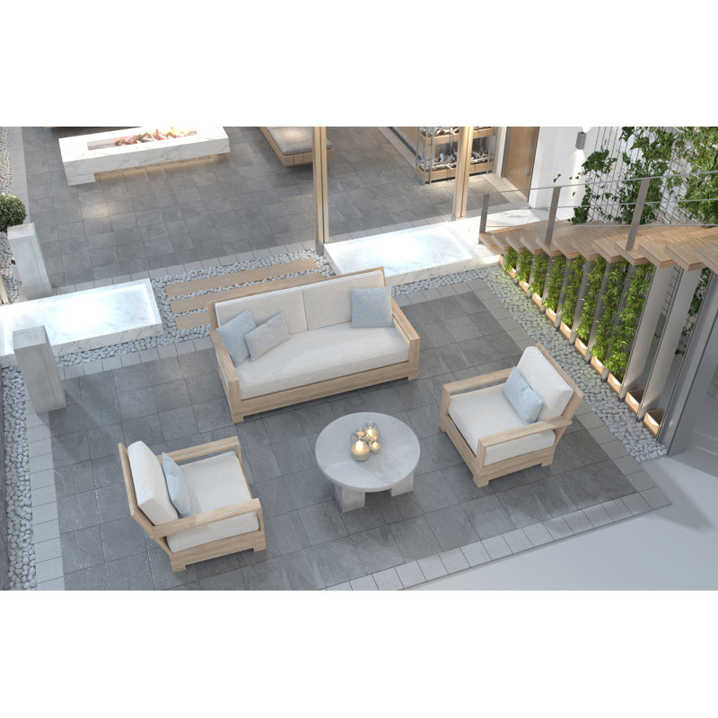 Maximus Coffee Table, 16" H x 35" L x 35" W, Gray