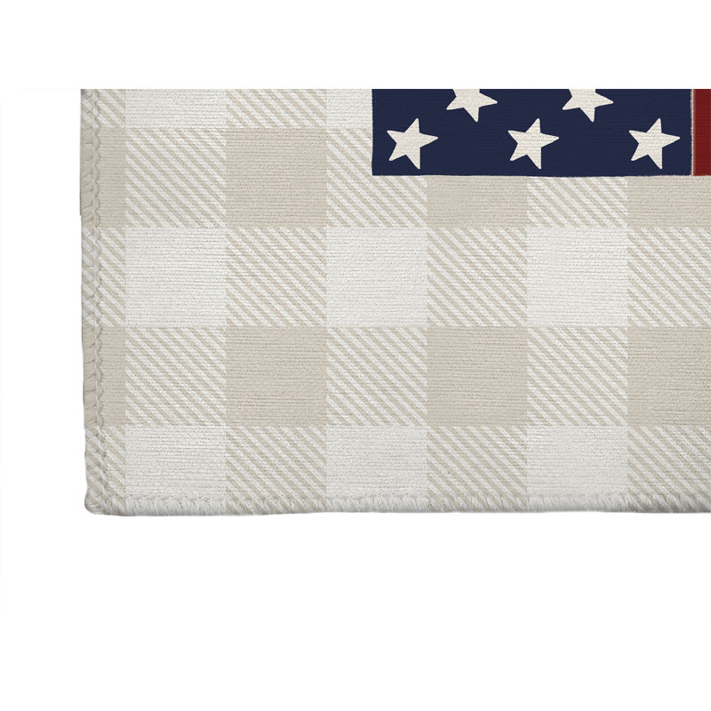 Tapis de sol antidérapant Star, L 60 po x P 84 po, Beige