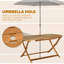 Rane 6 - Person Wood Patio Dining Set with Oval Table