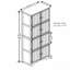 Armoire de rangement 72,4 po de hauteur à 8 portes avec 4 tablettes-190432430