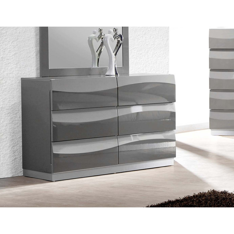 Commode double 6 tiroirs Braylea 