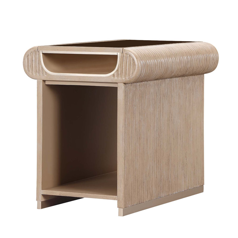 West Kensington End Table - Medium Espresso, Tan
