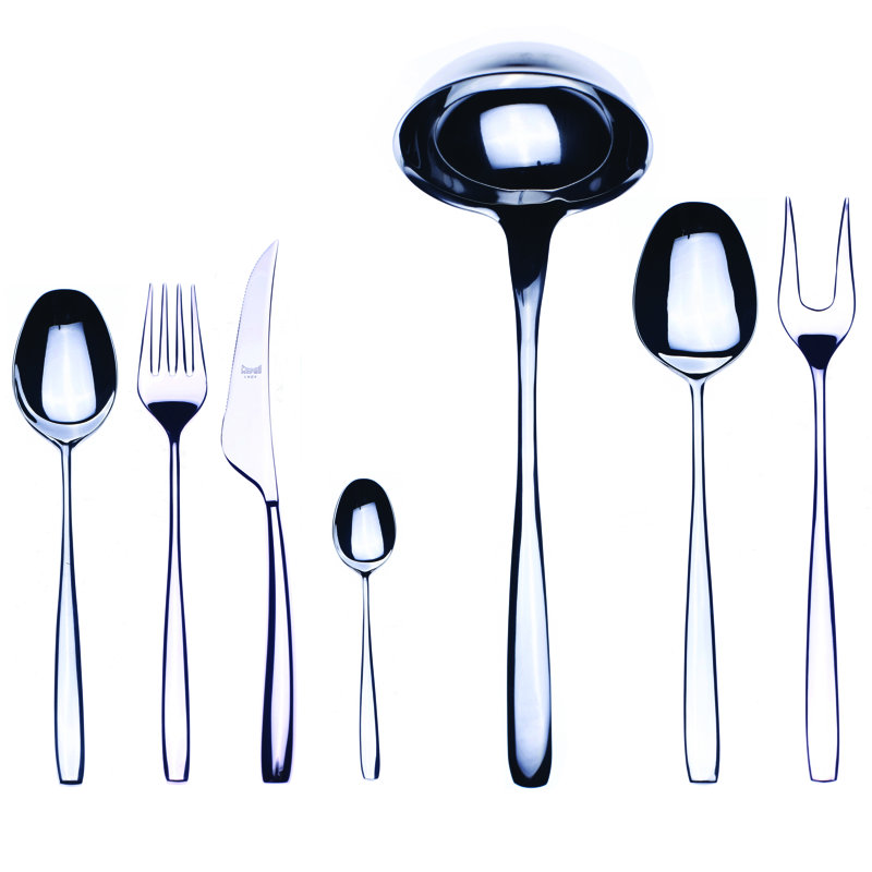 Ensemble de couverts Avanguardia - 51 pièces - Acier inoxydable, Argent argent
