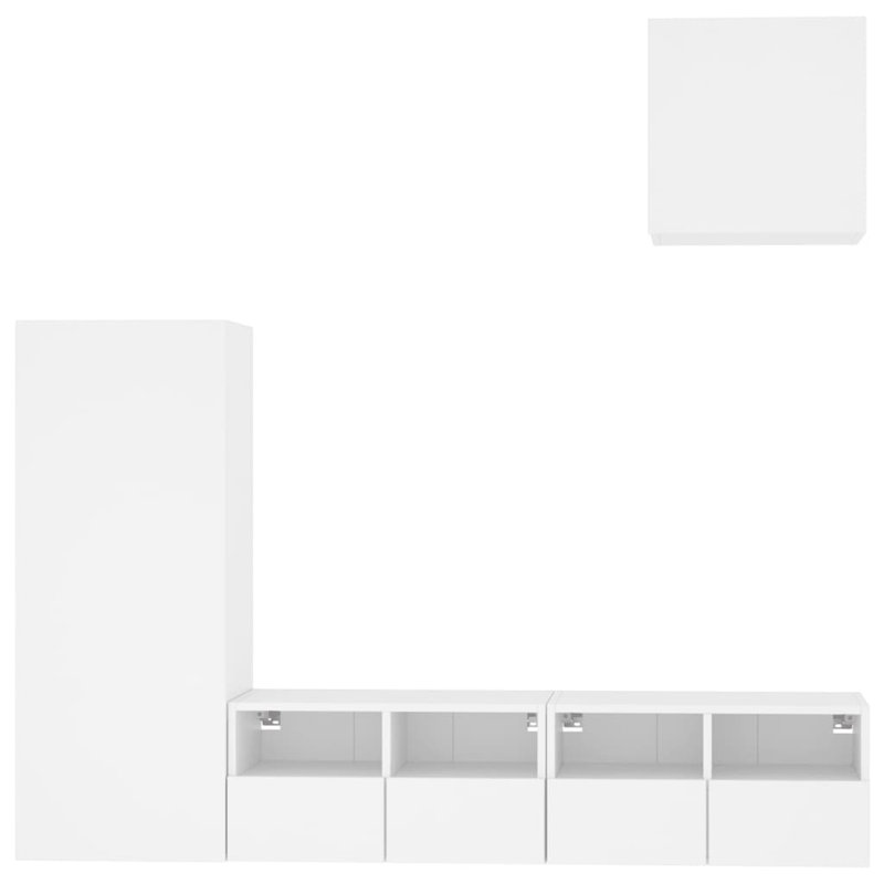 Unfinished Entertainment Centre for TVs up to 28" with Fireplace Included, White