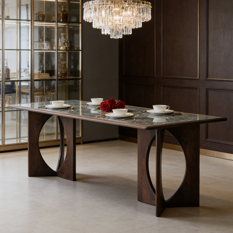 High-quality Premium Rectangular Dining Table, 29.52”H x 78.74”L x 35.43”W