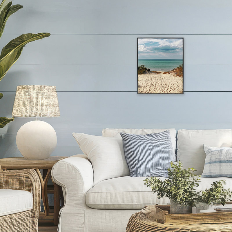 Générique estampe de plage côtière, estampe numérique, design par Marcus Prime, H 14 po x l 11 po