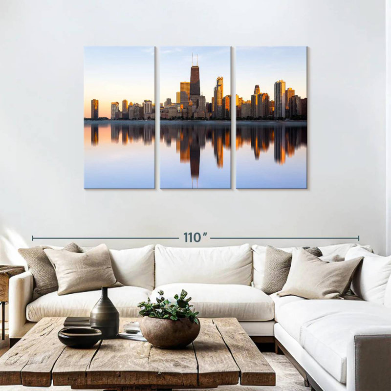 Sireci Chicago Sireci Wispy Reflection, 48" H x 74" W
