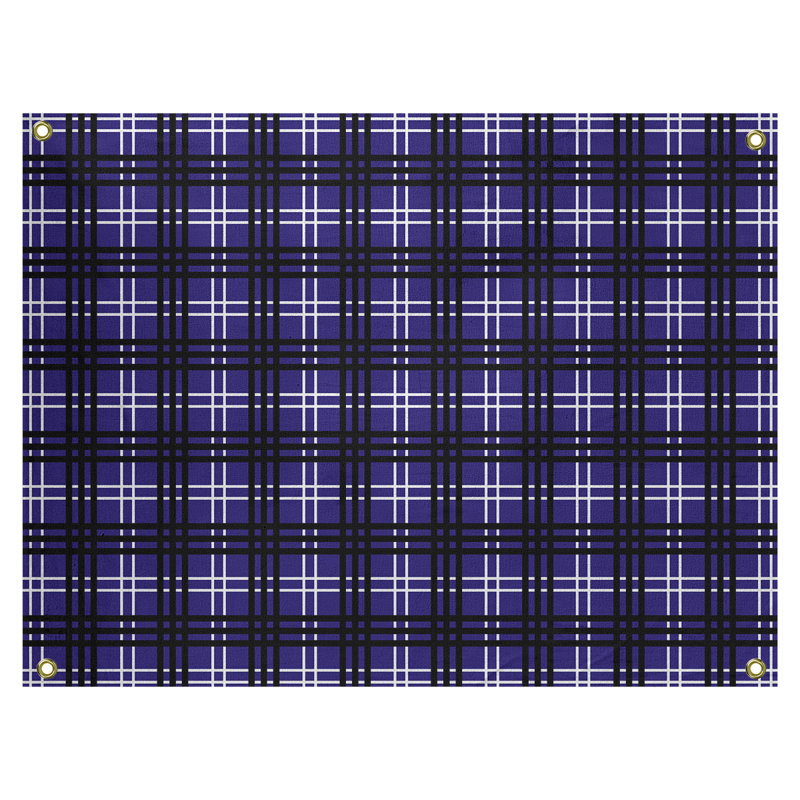 Tapisserie polyester Baltimore Luxury, H 59 po x l 80 po, Mauve / blanc / noir