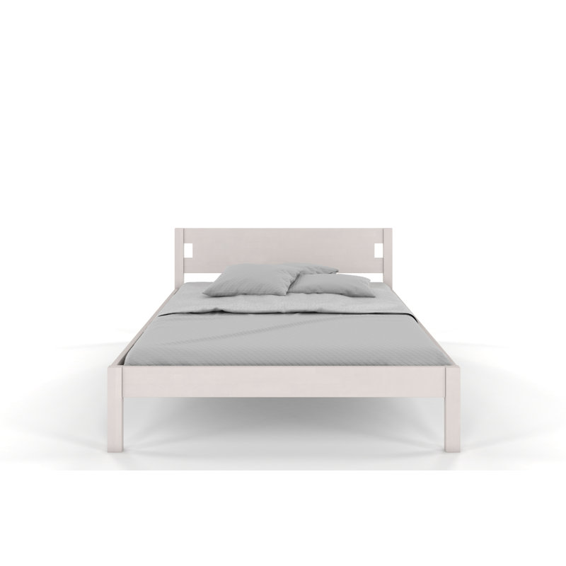 Alexiana Solid Wood Bed, European Single (90 x 200 cm), White 1