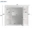 Meuble-lavabo 36 po avec lavabo supérieur et miroir - 2 portes à fermeture douce, 2 tiroirs