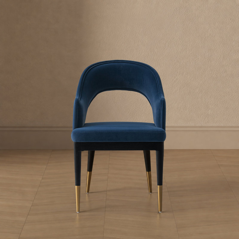 Fauteuil de salle à manger Carrington, Bleu minuit