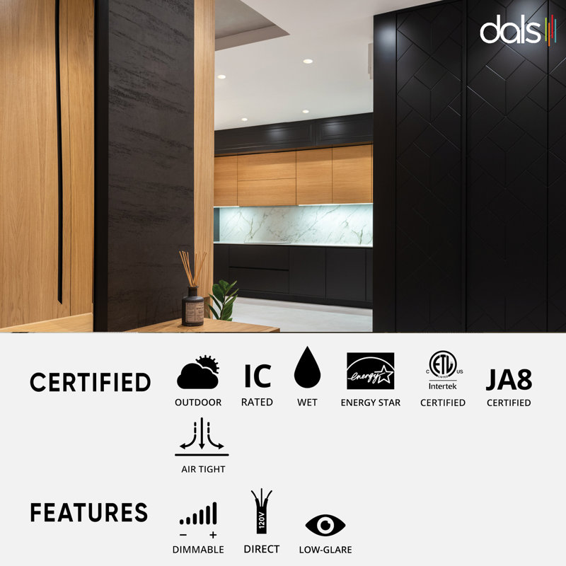 Black Aluminum Indoor/Outdoor LED Recessed Lighting Kit