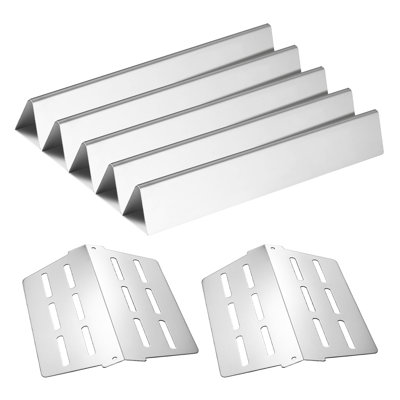Barres 17 po pour remplacement de gril en acier de la série 300 Genesis, 5 et 2 plaques chauffantes, de haute qualité, durables, série de remplacement Precise Fit, acier inoxydable
