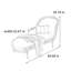 Chaise d'art en bois massif sculpté-428054229