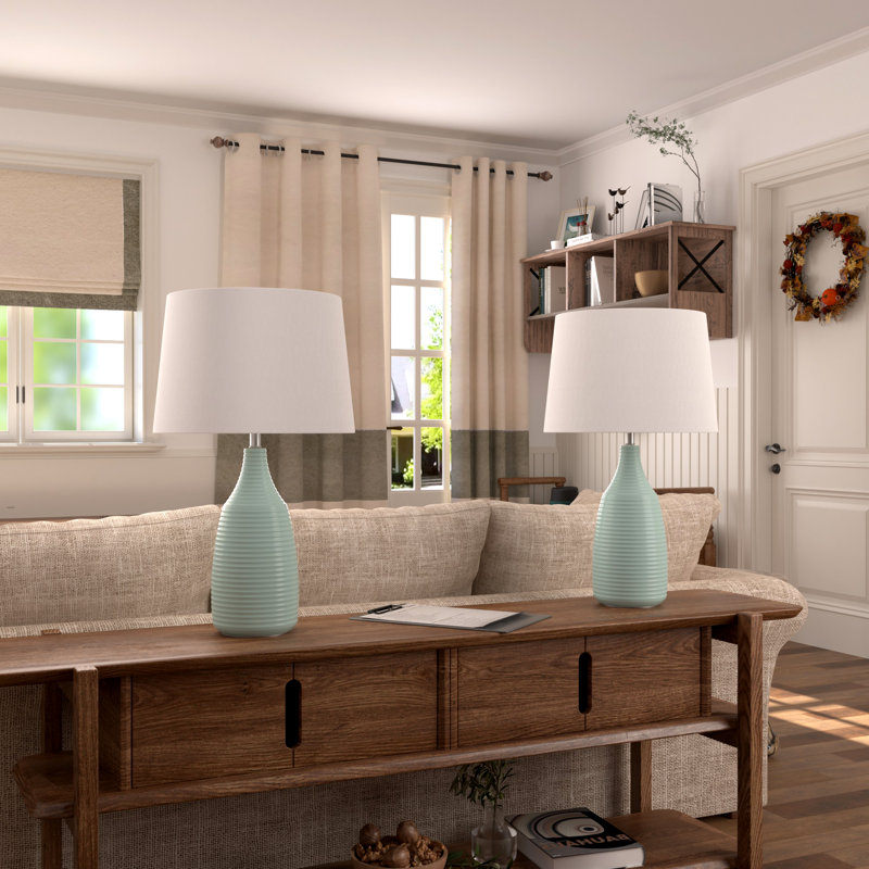 Bethenia 25.75" Ceramic Table Lamp Set