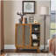 Armoire de cuisine de style médiéval moderne en osier, couloir, couloir, salon, salle à manger, bar, beige
