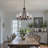 6-Light Oil Rubbed Bronze Dimmable Classic / Traditional Chandelier with Seeded Glass Shades-688978662