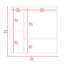 Armoire à pharmacie Sines, quatre tablettes internes, porte double-2072596570