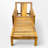 Outdoor Solid Wood Chaise Lounge With Cushion-747211306