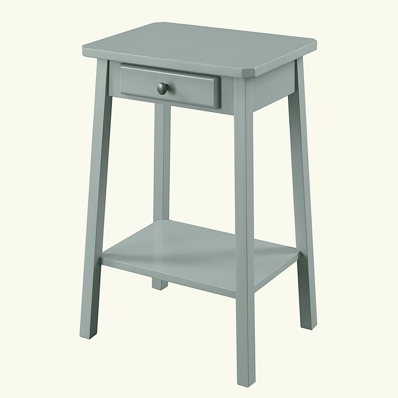 Grey Side Table with Base