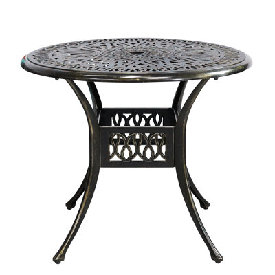 Round Outdoor Dining Table Yes , 35.4 " W 35.4 " D