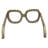 Decorative Object Metal Aluminum Eyewear-shaped Sculpture With Textured Artisan Design - Modern Stylish Accent Decor-877279907