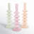 10.1'' H Glass Tabletop Candlestick