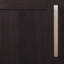 Poignée à poignée Crest Collection - 7-9 / 16 "Poignée d'armoire nickel satiné - Quincaillerie de style Mid-Century pour tiroirs et armoires-116778671-91078174