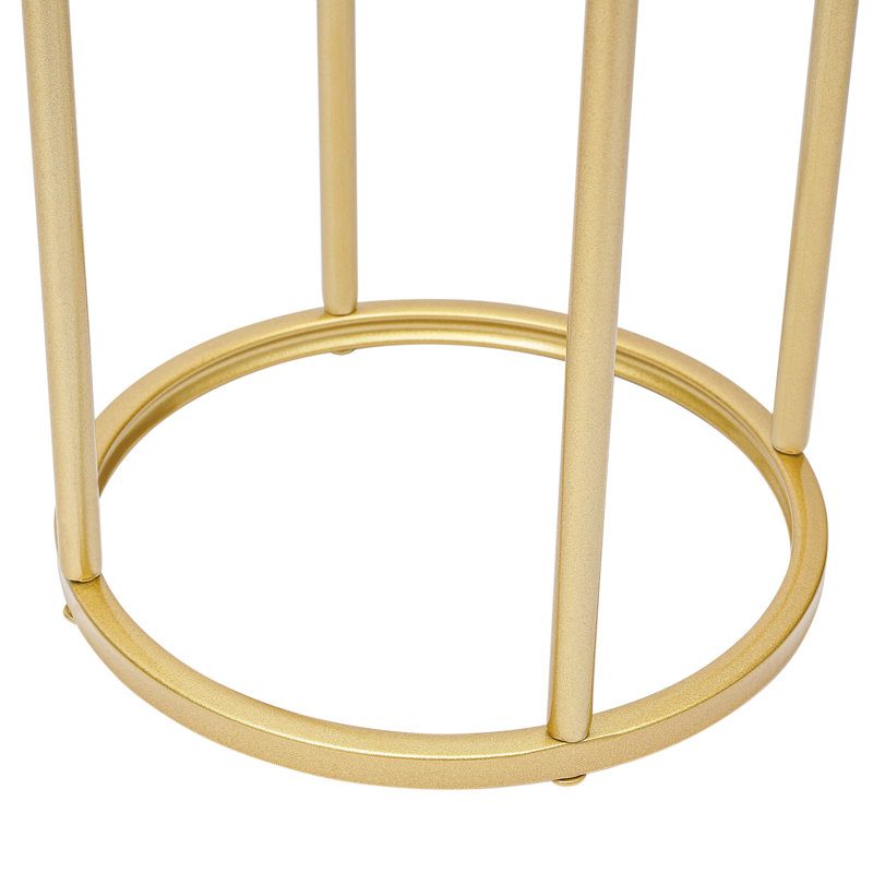 Support à colonne en fer, H 31,5 po x l 11,8 po x P 11,8 po