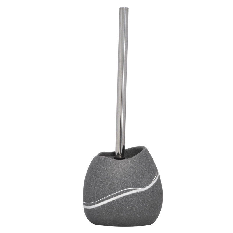 Little Rock Toilet Brush and Holder, Grey
