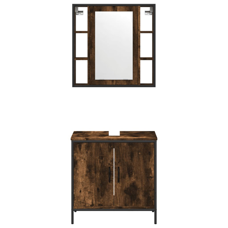 Abryl Bathroom Furniture Suite, Smoked Oak