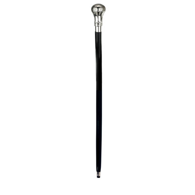 Flamboyant Floral Solid Hardwood Walking Stick