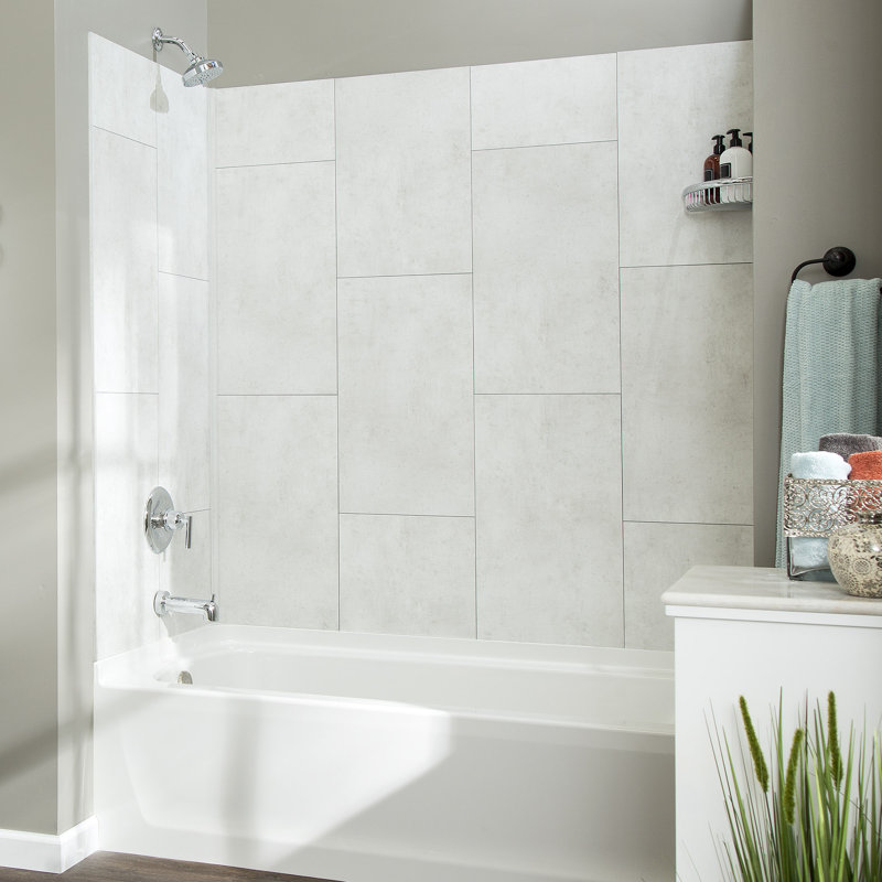Ensemble de carrelage pour douche et baignoire 25,6 po x 14,8 po Palisade, Mélange hivernal