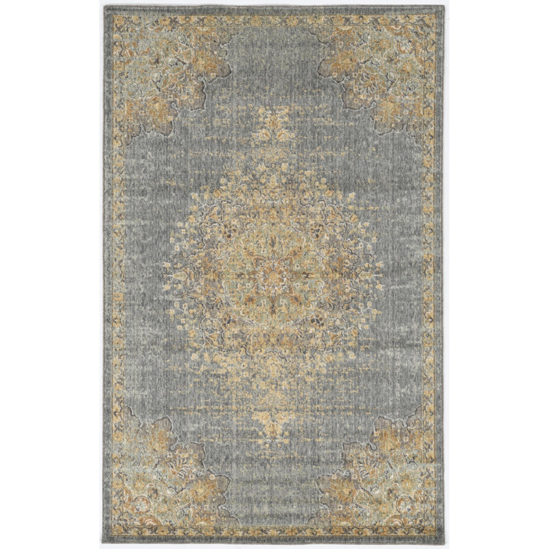 Tapis oriental en laine Bodily, Rectangle 3 pi 3 po x 5 pi 3 po