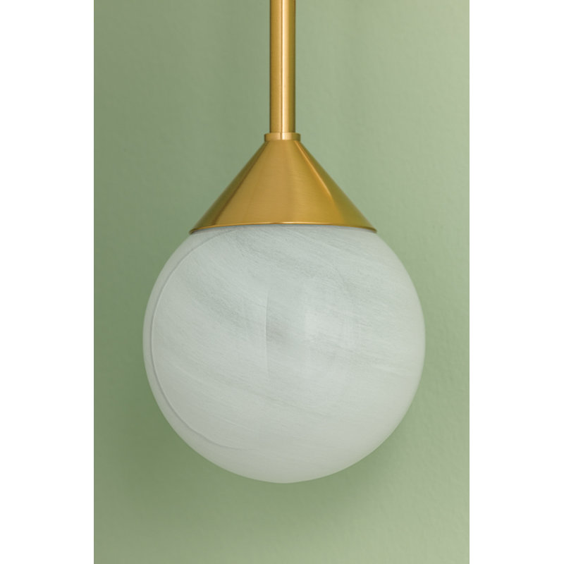 Mitzi Natasha 4.75 inch wide 1 Light Wall Sconce in Aged Brass