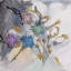 Classic snowflake skinny napkin rings, pastel