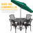 Agosto-Collazo Round 4 - 5 Piece Outdoor Patio Dining Set,Bronze