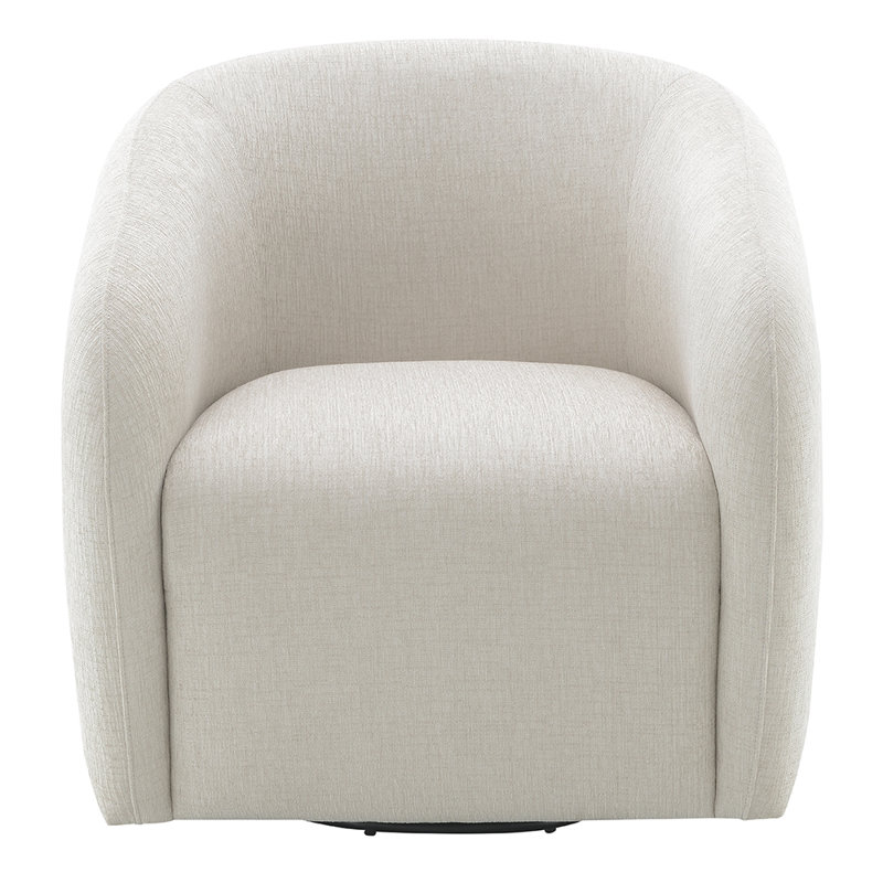 Fauteuil pivotant Renit, Lin beige
