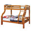 Lit simple superposé au dessus d'un lit double Woodcliff