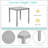 Wooden Dining Square Table,Kitchen Table,Solid Wood Legs,Only Table-693839877