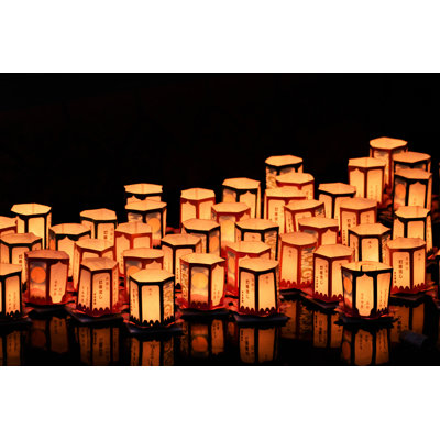 Whelchel Floating Of Lanterns by Dreamnikon - Wrapped Canvas Print