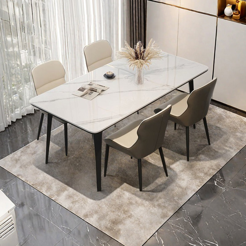 Full support rectangular dining table, 29.92"H x 35.43"W x 70.86"L