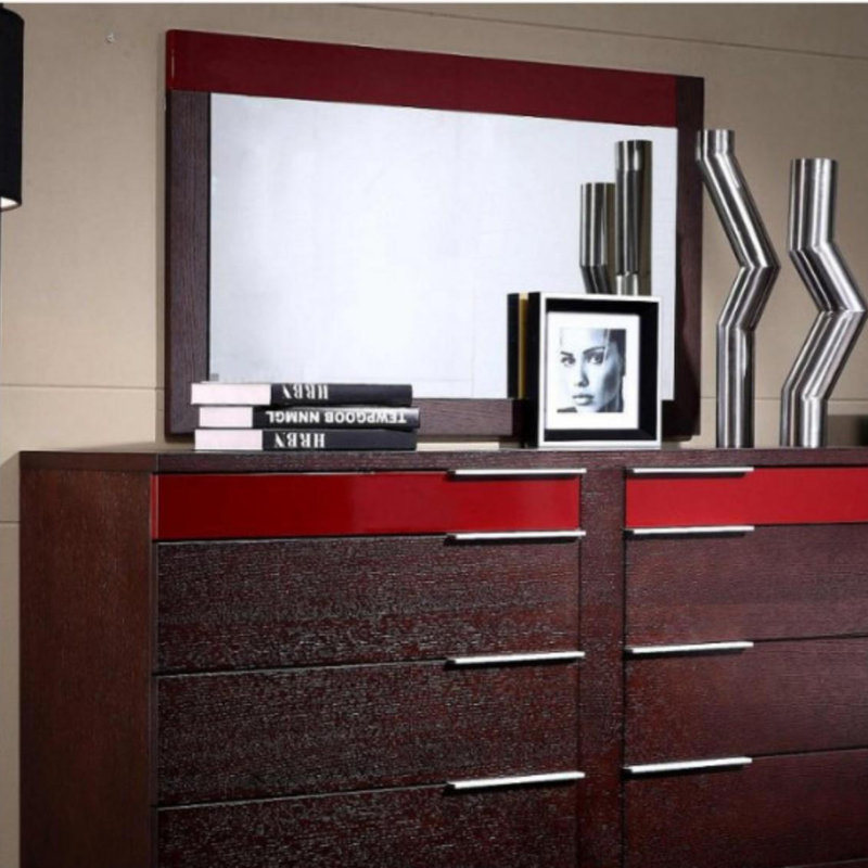 Chou Wood Wall Mirror