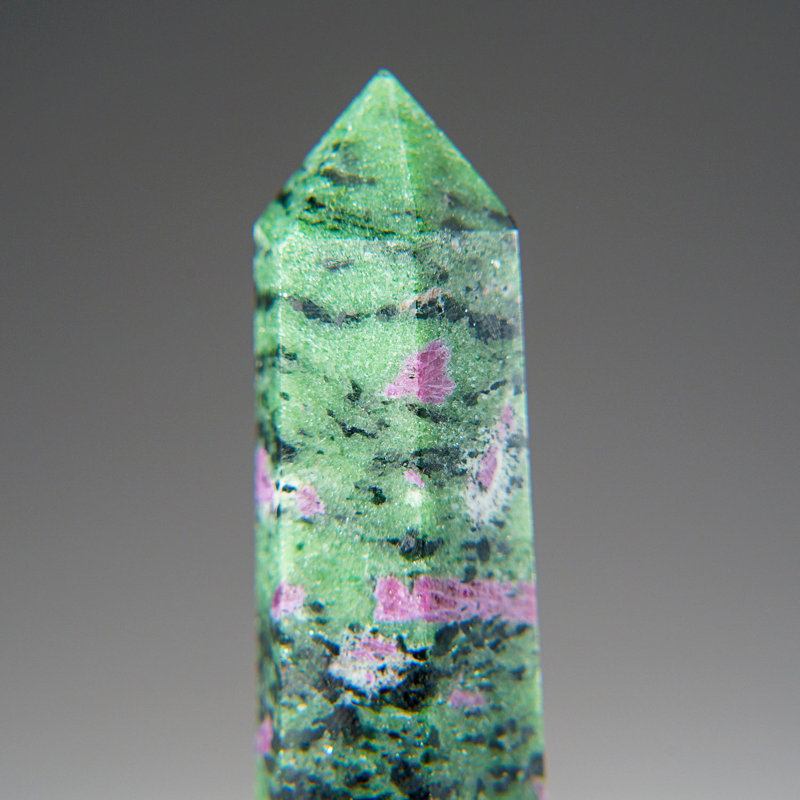 Genuine Polished (Medium) Ruby Zoisite Point