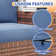 Ensemble de conversation modulaire en rotin pour 7 personnes avec coussins