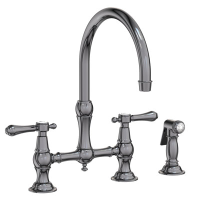 Chesterfield Kitchen Bridge Faucet with Side Spray