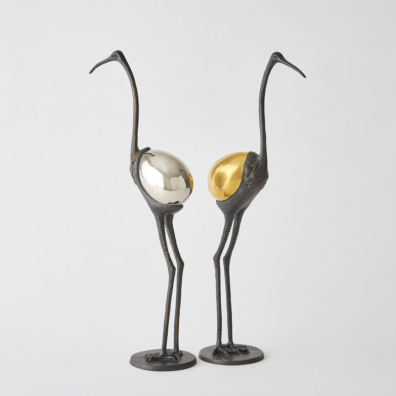 Precious Egg Sculpture-Brass