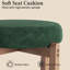 Tabourets de bar Mid-Century - Tabourets élégants à hauteur de comptoir à dossier bas avec structure en bois et sièges rembourrés pour plus de confort dans votre cuisine-550614973